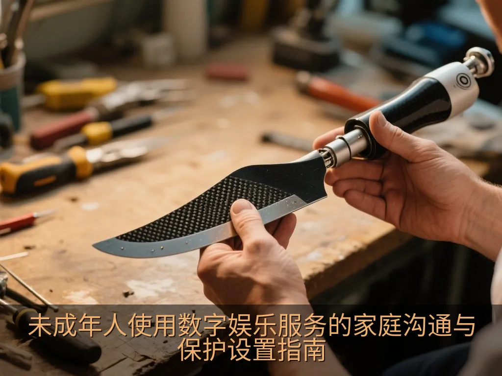 整洁书桌上的平板设备显示隐私与时间管理设置界面